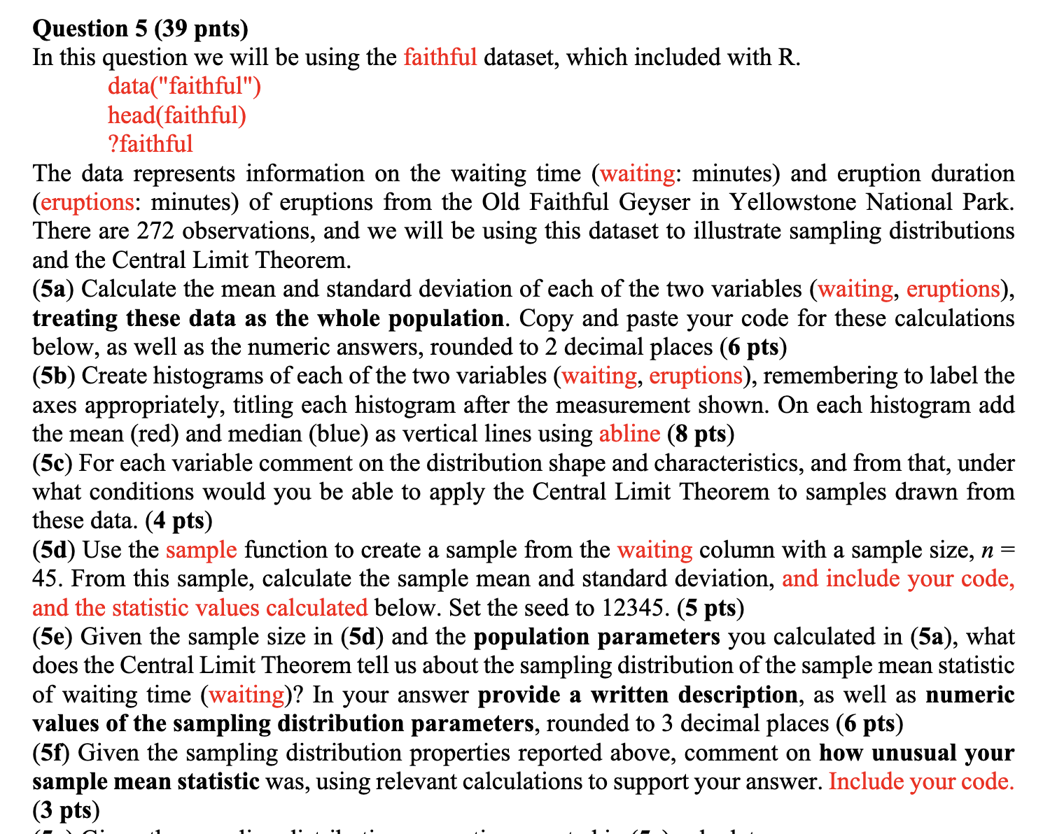 I can figure out part 5a and 5b but can you help me | Chegg.com
