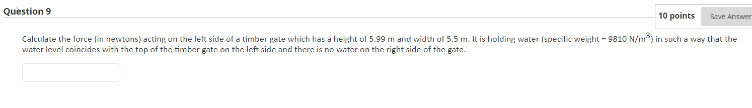 Solved Question 9 10 points Save Answer Calculate the force | Chegg.com