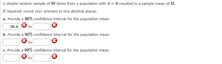 Solved A simple random sample of 50 items from a population | Chegg.com