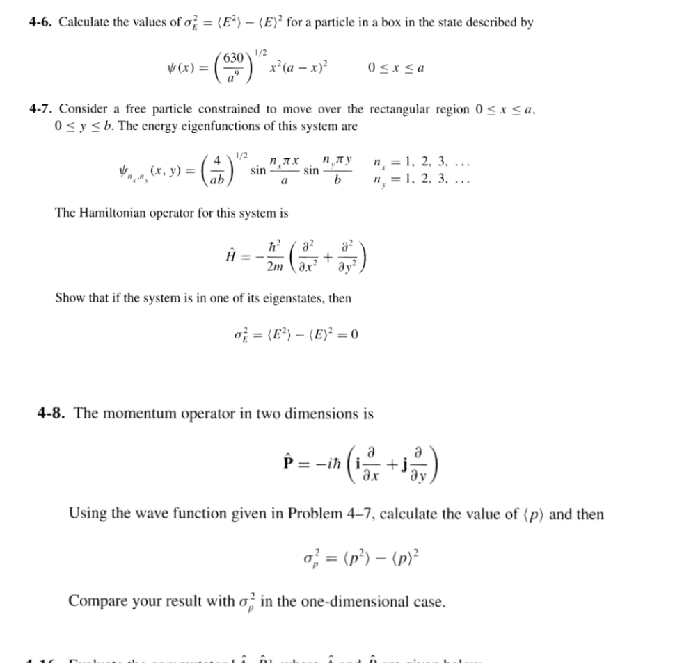 Solved 4 6 Calculate The Values Of O E E For Chegg Com