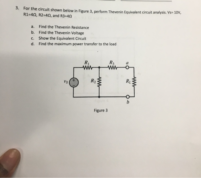 Solved 3. For The Circuit Shown Below In Figure 3, Perform | Chegg.com