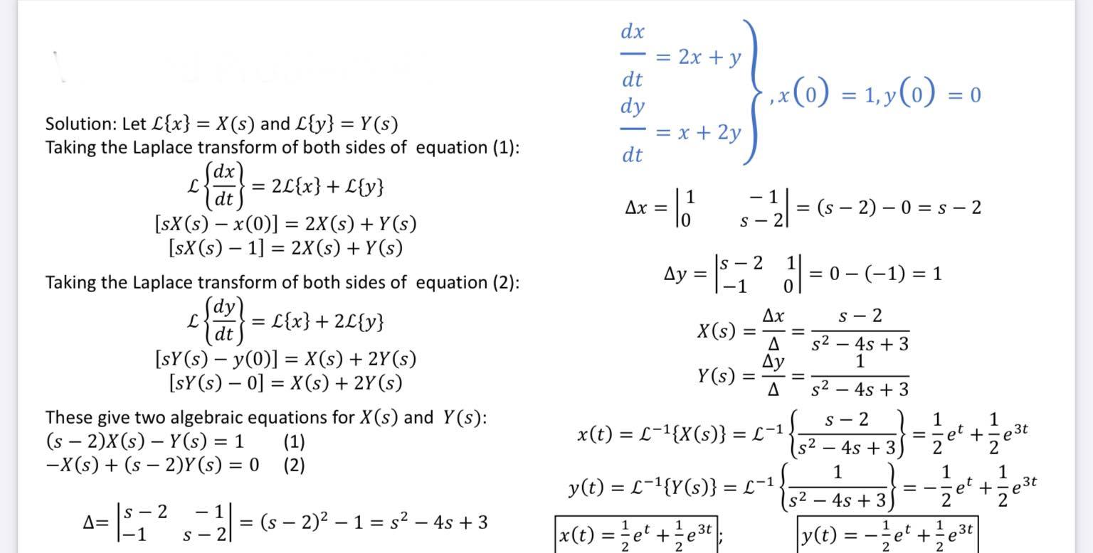 Solved This Topic Is About Systems Of Linear De This Is Chegg Com