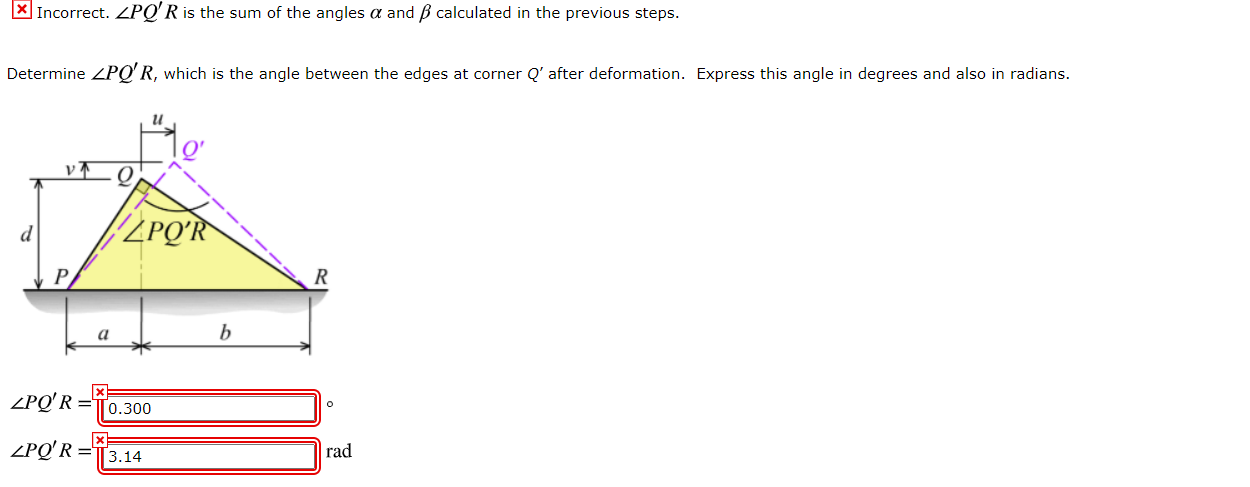 Solved A Thin Triangular Plate Pqr Forms A Right Angle At Chegg Com