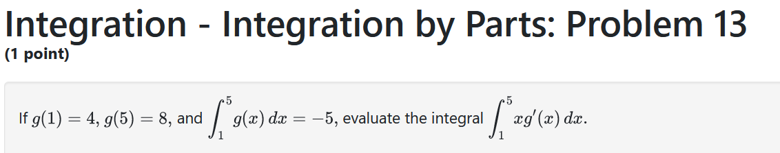 Solved Integration - Exponential And Logarithmic: Problem 6 | Chegg.com