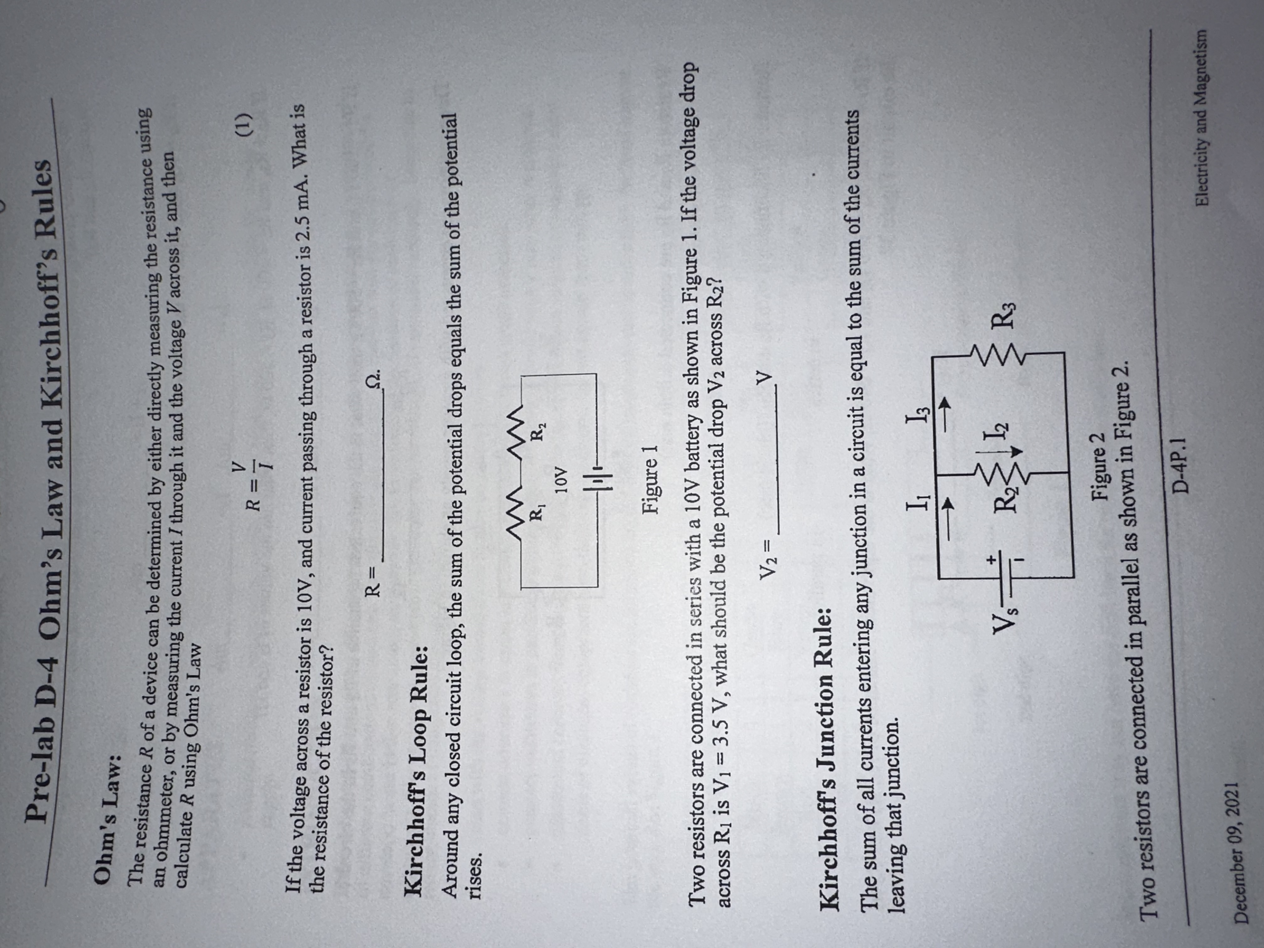 Solved Ohm's Law: The Resistance R Of A Device Can Be | Chegg.com