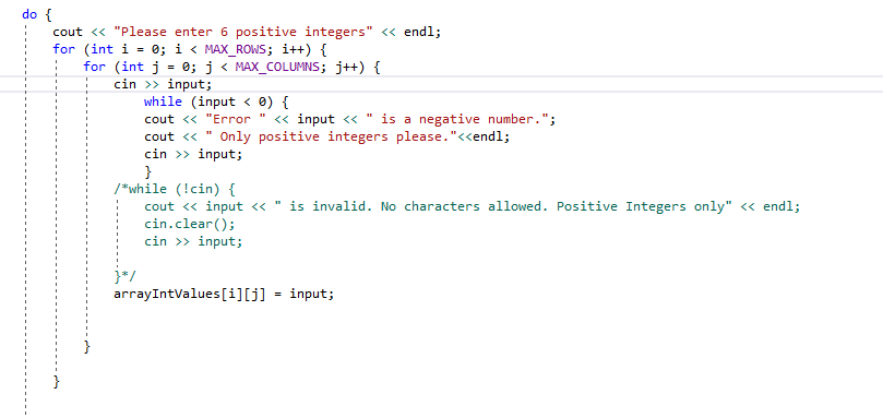 Solved C++ Checking for invalid char input from user in a | Chegg.com