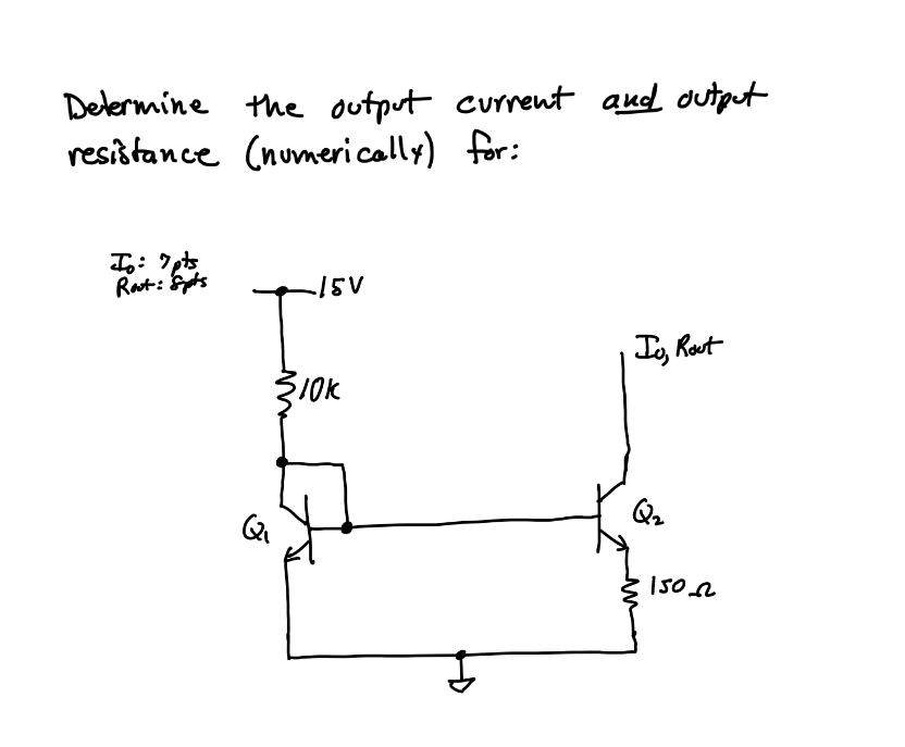 Solved Determine the output current and output resistance | Chegg.com