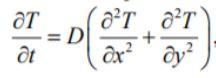 Use Von-Neumann stability analysis find the stability limit for the FTCS implicit scheme of the 2d...