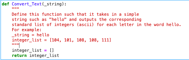 Solved def Convert_Text(_string): Define this function such | Chegg.com