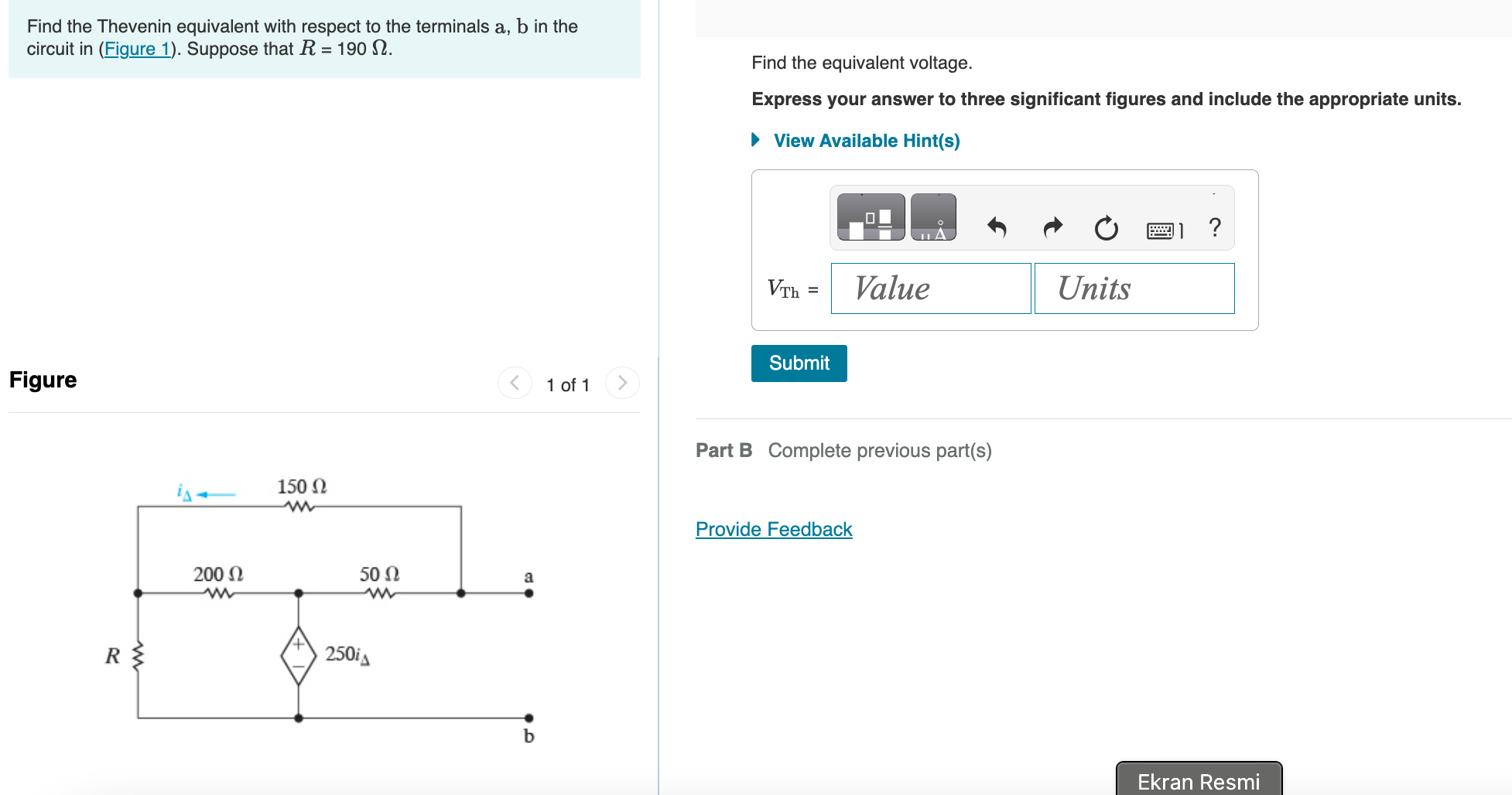 Solved Find The Thevenin Equivalent With Respect To The | Chegg.com