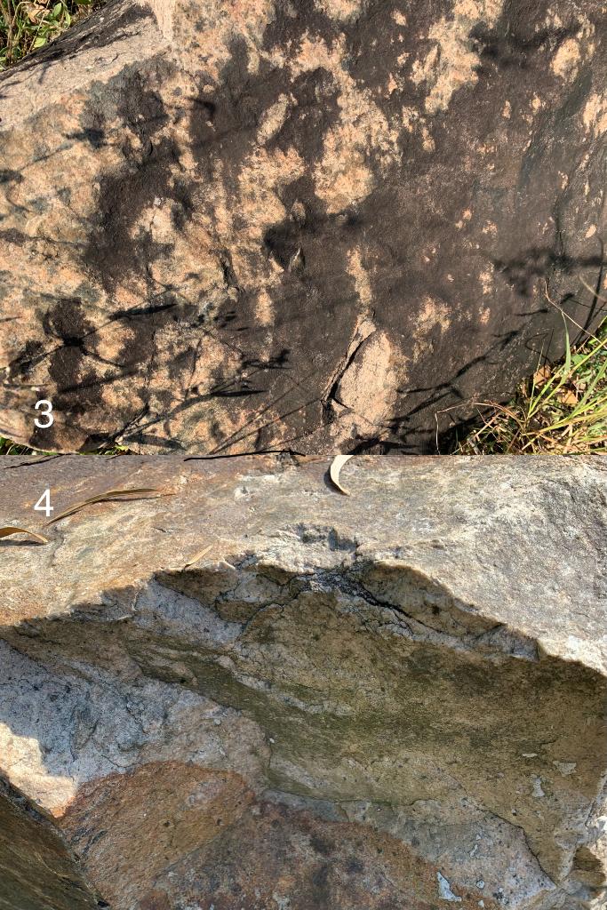 Solved there are four rocks in two pictures. Are those rock | Chegg.com