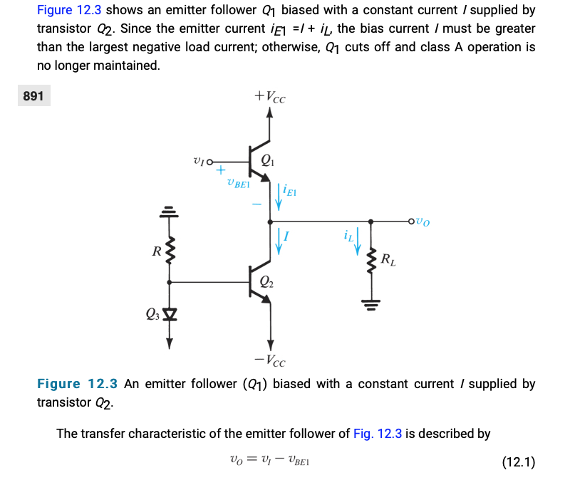 Solved 12.2 A sourcefollower circuit using NMOS transistors