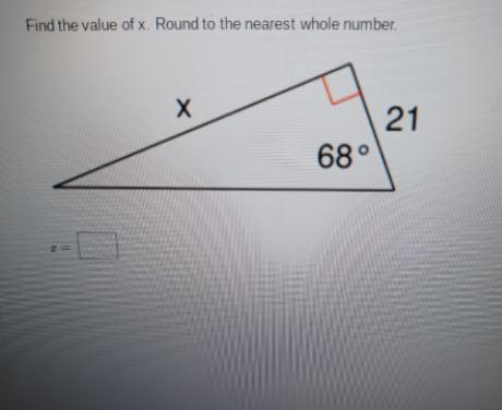 Solved Find The Value Of X Round To The Nearest Whole Number | Chegg.com