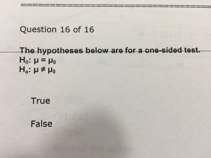 Solved the hypotheses below are for a one sided test h 0 chegg