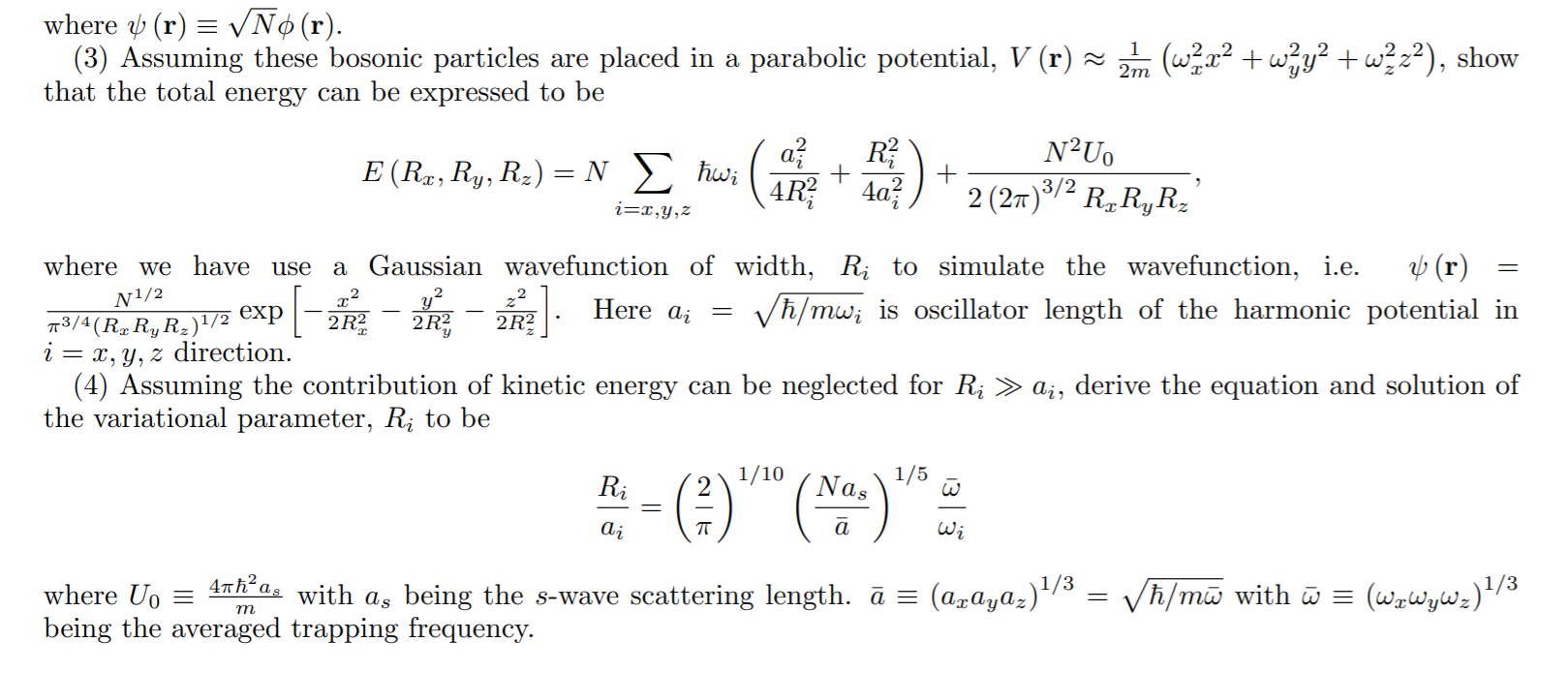 1 Consider An N Body Weakly Interacting Identical Chegg Com