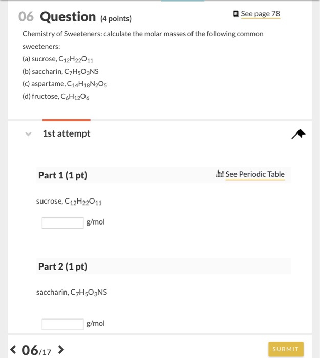Solved e See page 78 06 Question points) Chemistry of | Chegg.com