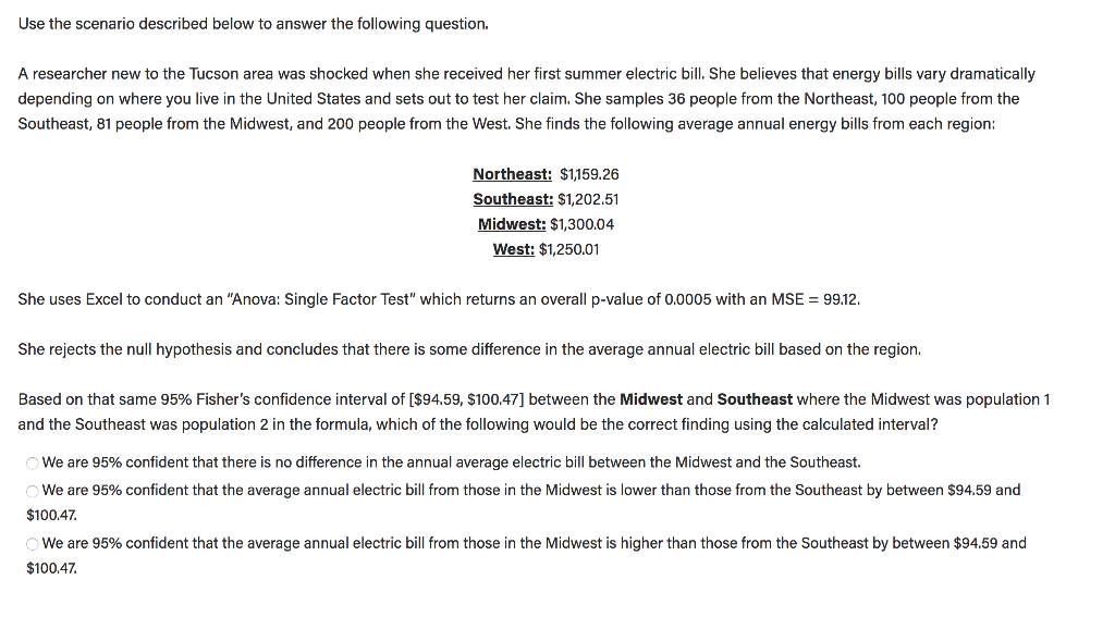 Solved Use The Scenario Described Below To Answer The | Chegg.com