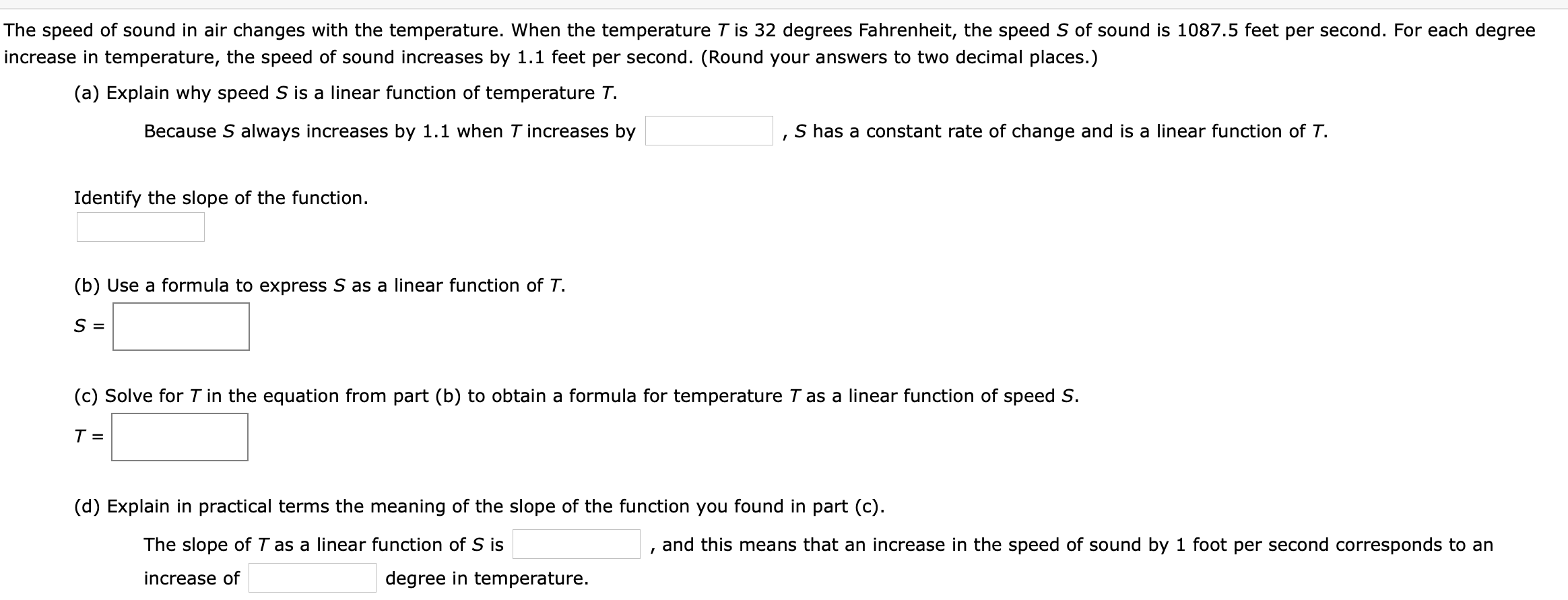Solved The speed of sound in air changes with the | Chegg.com