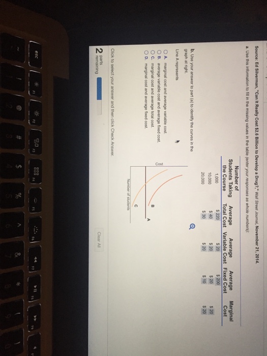 Solved Use This Information To Fill In The Missing Values In | Chegg.com