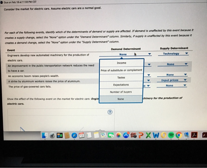 Solved Due on Feb 18at 1159 PM CST Consider the market for