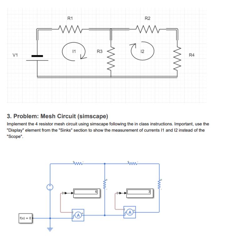 Solved 1. Problem Simple resistor circuit Follow the steps