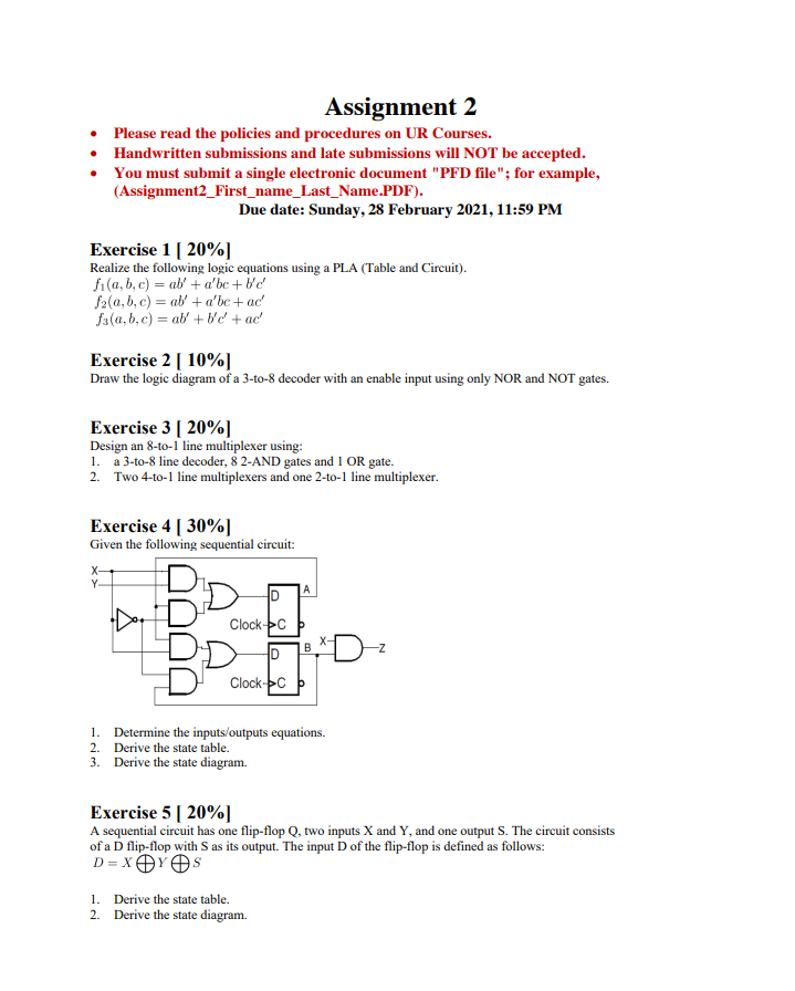 Solved Assignment 2 Please Read The Policies And Proced Chegg Com