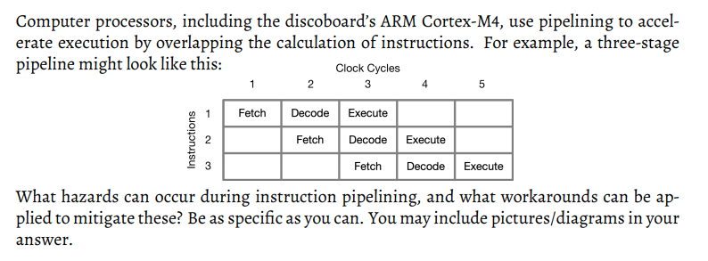 Solved Computer Processors Including The Discoboard S Arm Chegg Com