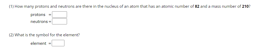 the total number of protons neutrons and electrons in an atom