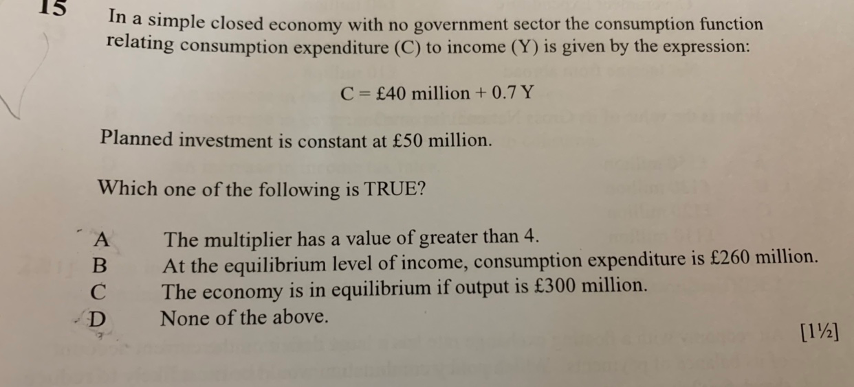 solved in order to decrease spending in the economy, a... Solved In a simple closed economy with no government sector | Chegg.com