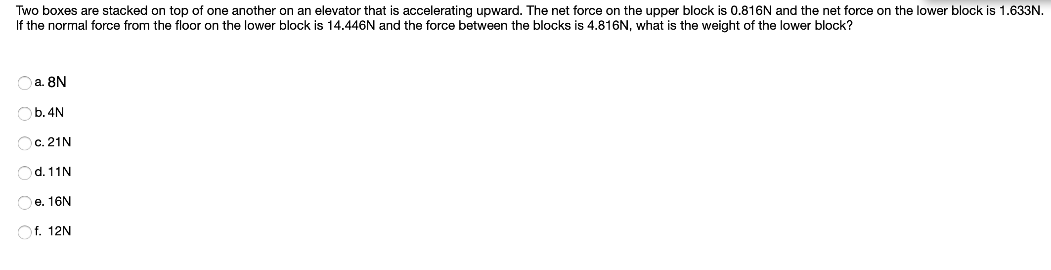 Solved Two Boxes Are Stacked On Top Of One Another On An Chegg Com