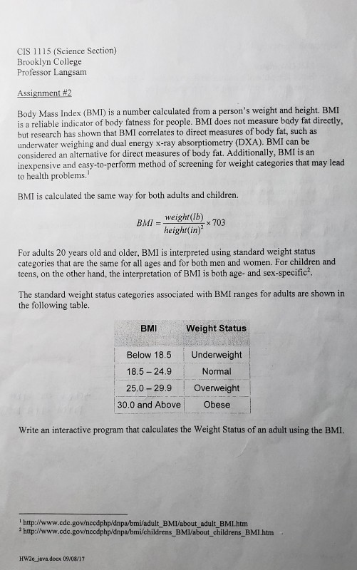 java body mass index calculator