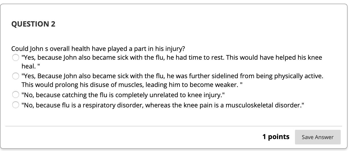 Solved Part 1 - The Injury John McKnight was a stellar | Chegg.com