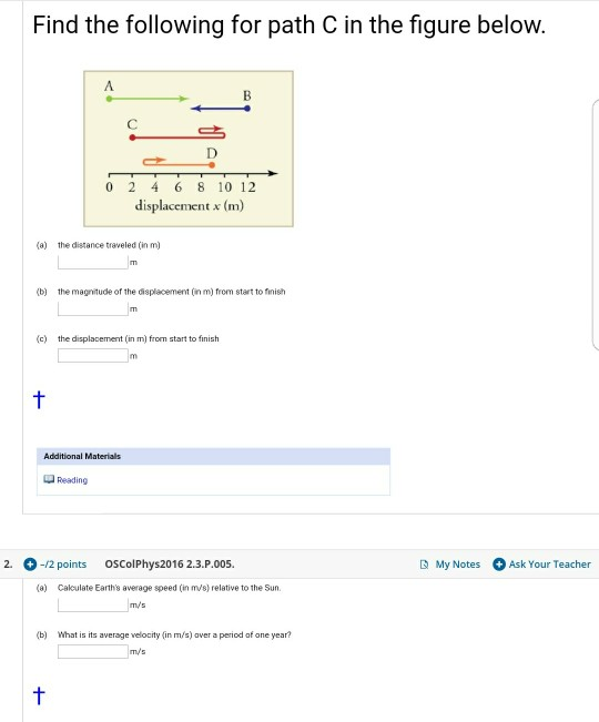 Solved Find the following for path C in the figure below. 0 | Chegg.com