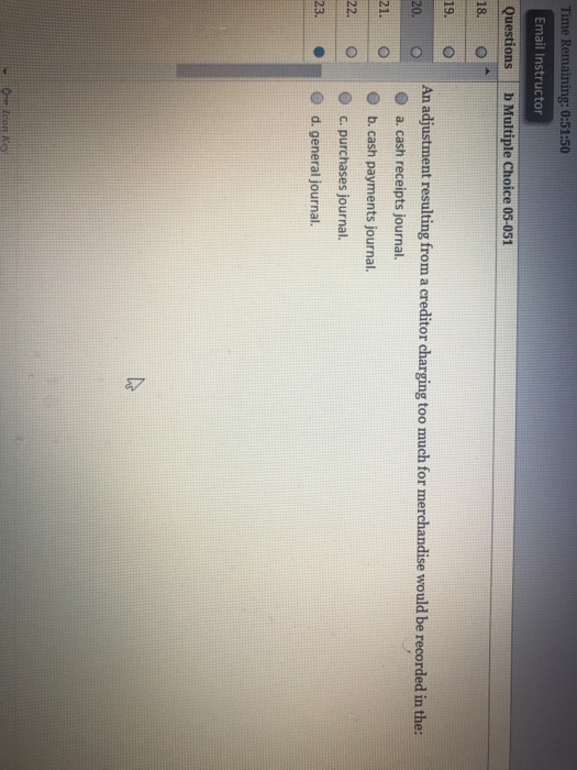 Solved Questions b Multiple choice 05-007 16. O which of the | Chegg.com