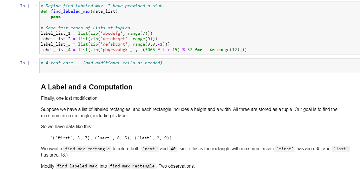 Solved Finding a Labeled Max Now let's modify the original | Chegg.com