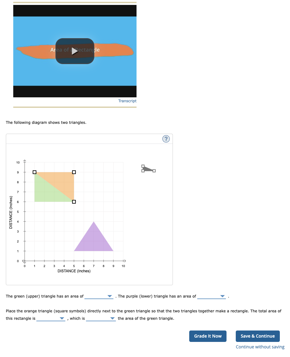 Solved The following diagram shows two triangles.The green | Chegg.com