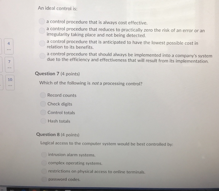 Solved Question 9 (4 points) Which of the following is not a | Chegg.com