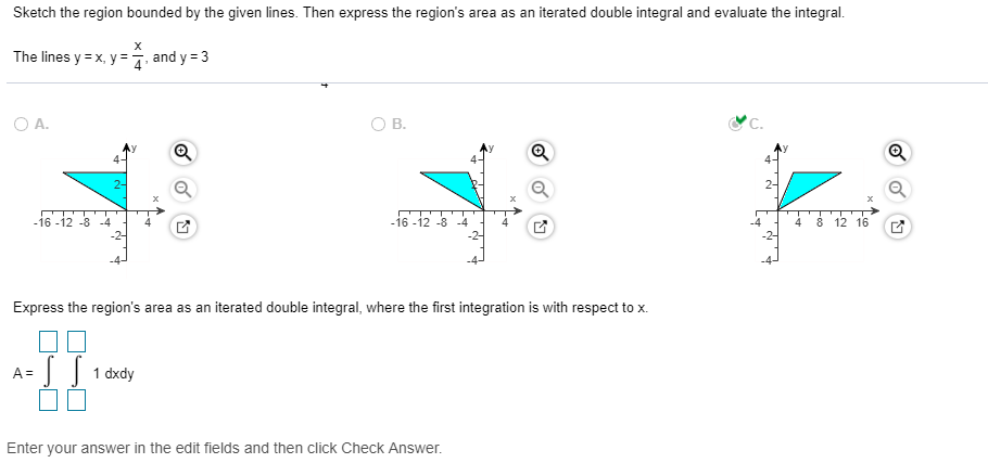 Solved Sketch The Region Bounded By The Given Lines. Then | Chegg.com