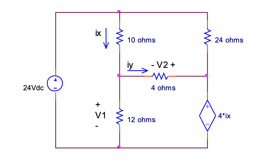 Solved (46) ﻿Solve Using Mesh Analysis | Chegg.com