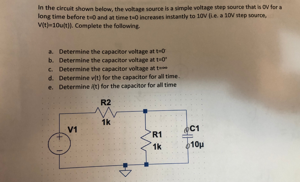 Solved In the circuit shown below, the voltage source is a | Chegg.com