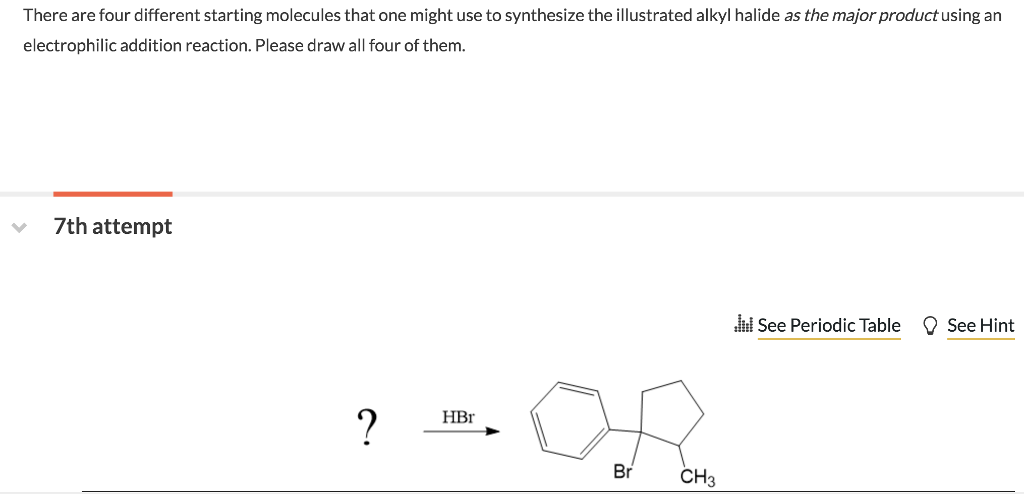 Solved There are four different starting molecules that one | Chegg.com