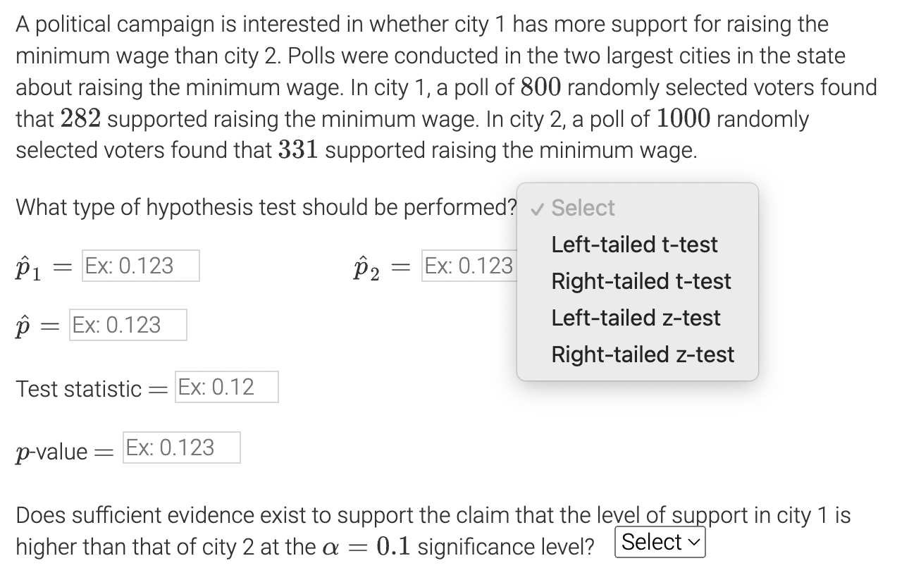 Solved A Political Campaign Is Interested In Whether City 1 | Chegg.com