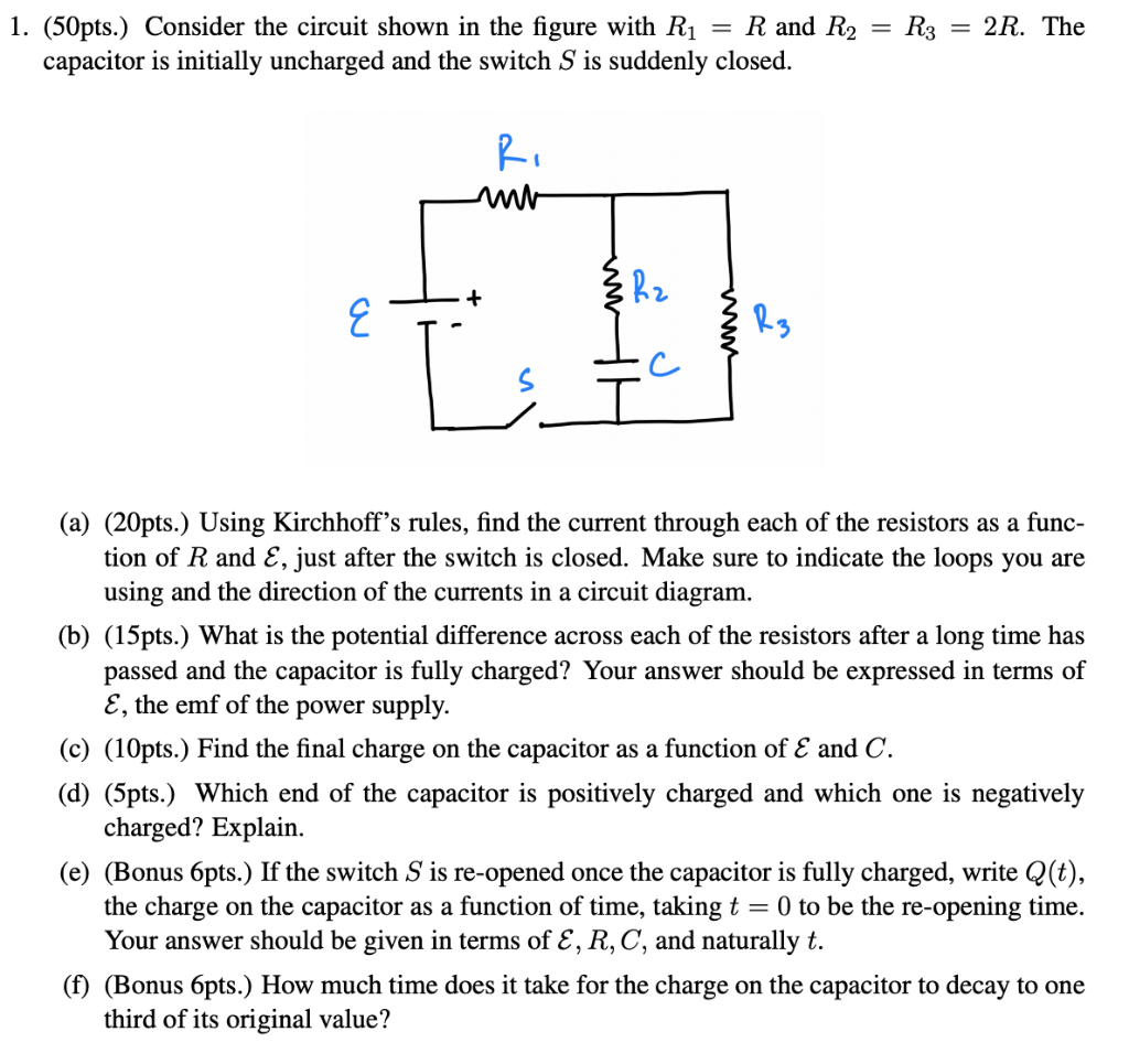 Solved R3 2r The 1 50pts Consider The Circuit Sh Chegg Com