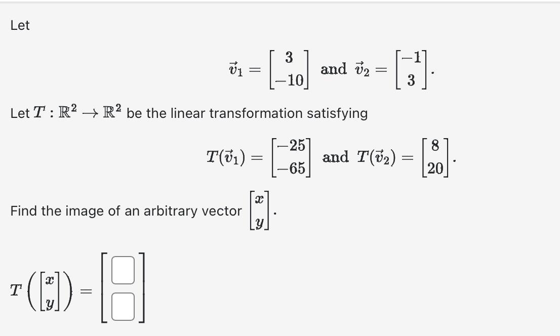 Solved If T:R3→R3 is a linear transformation such that | Chegg.com