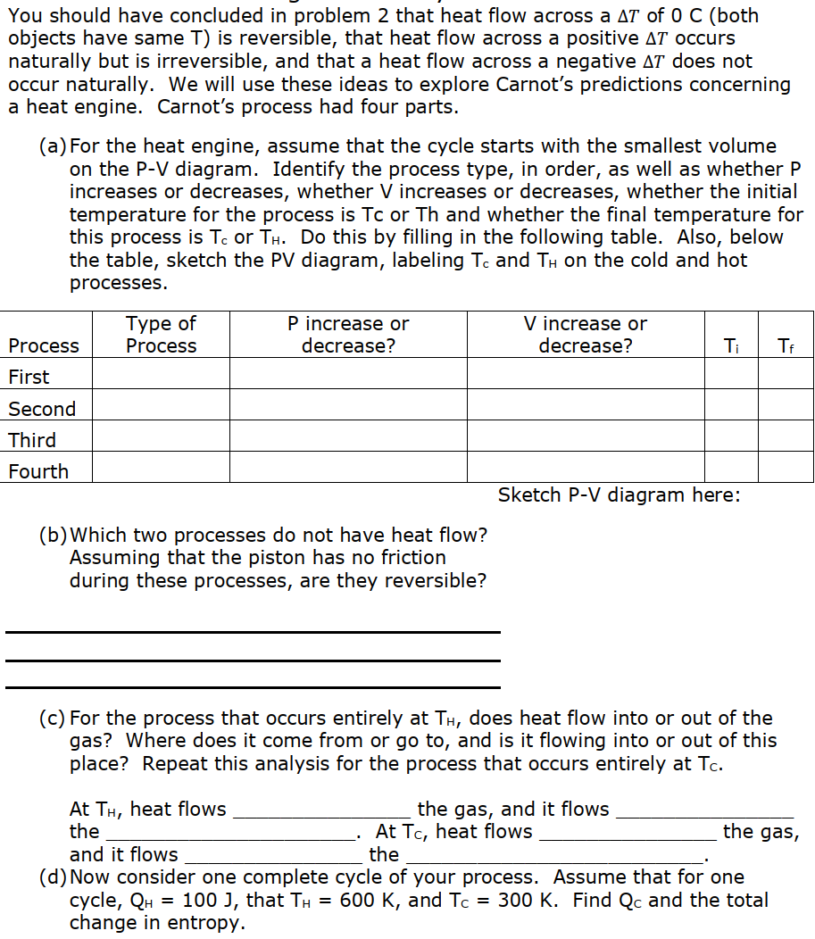 Solved You should have concluded in problem 2 that heat flow | Chegg.com