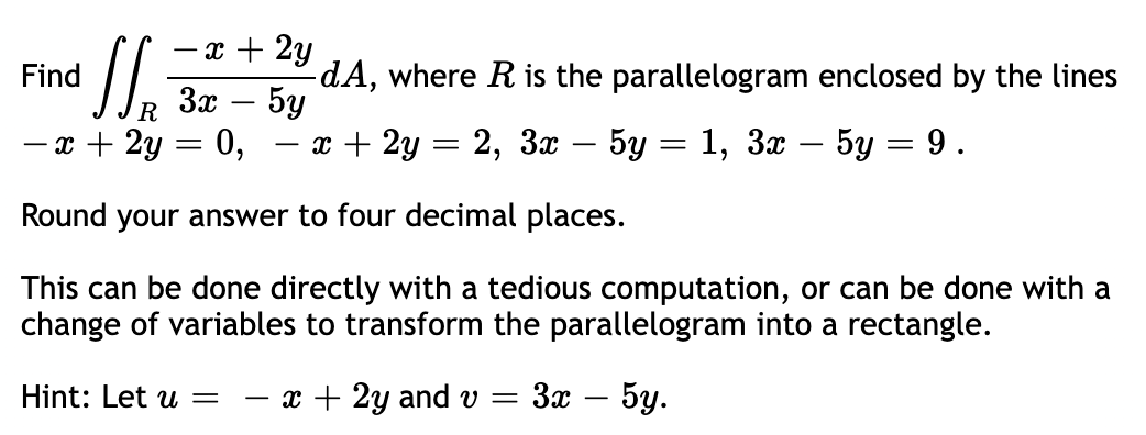 solved-find-iint-r-frac-x-2-y-3-x-5-y-d-a