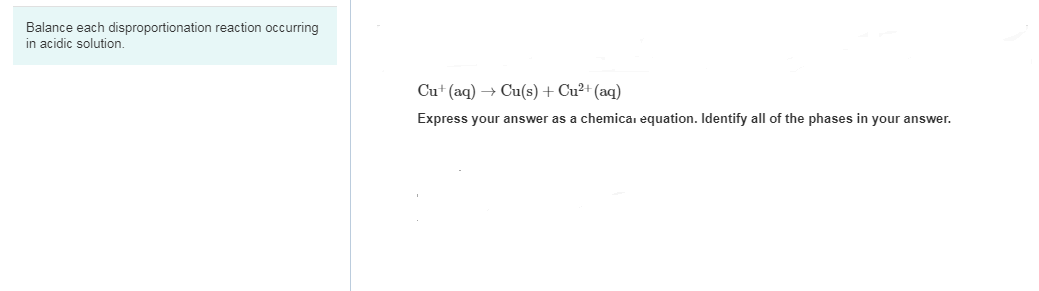 chemical equation balancer disproportion