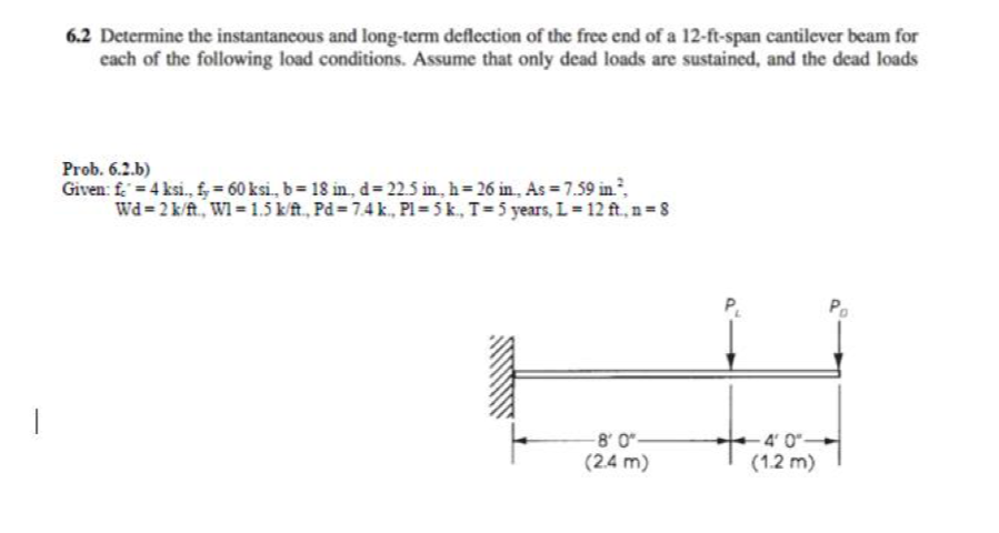 Solved 6.2 Determine the instantaneous and long-term | Chegg.com