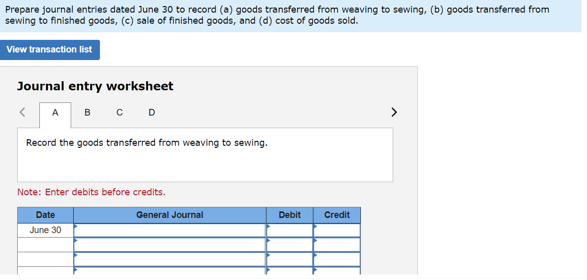 Solved Required information (The following information
