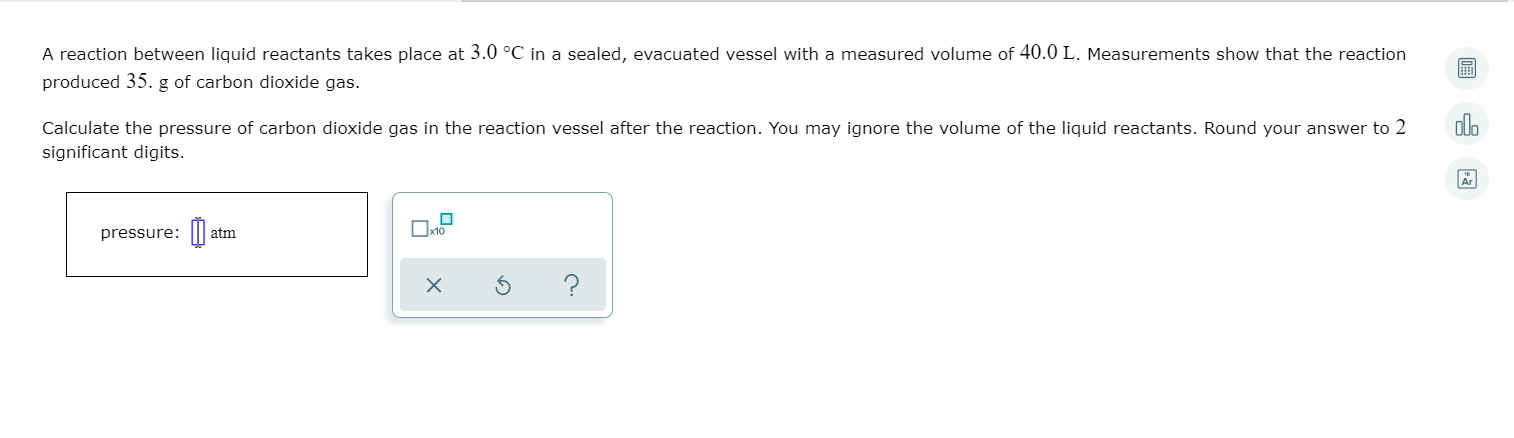 Solved A reaction between liquid reactants takes place at | Chegg.com